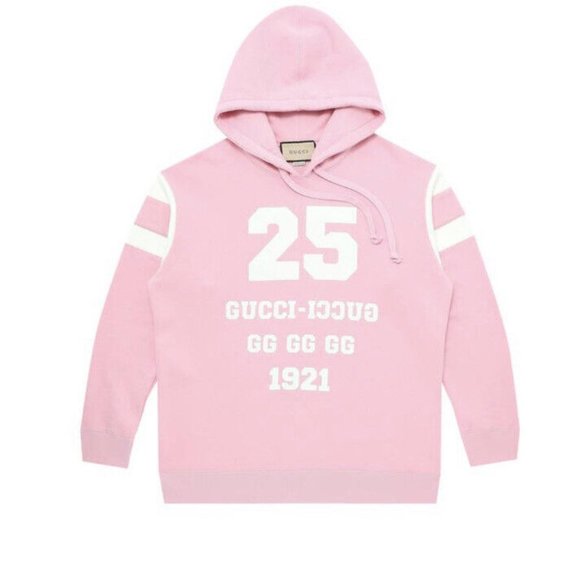 GUCCI 25 Gucci Eschatology And Blind For Love 1921 Hoodie Size Small Pink